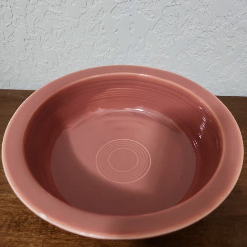 Vinatage Fiestaware Nappy Serving Bowl in Rose